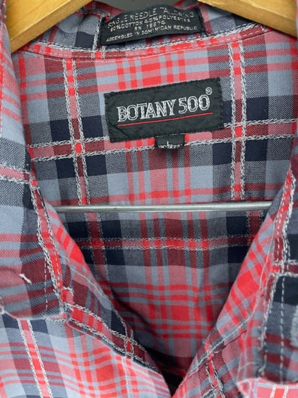 Botany 500 Plaid Button Down Shirt - Picture 4 of 4